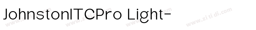 JohnstonITCPro Light字体转换